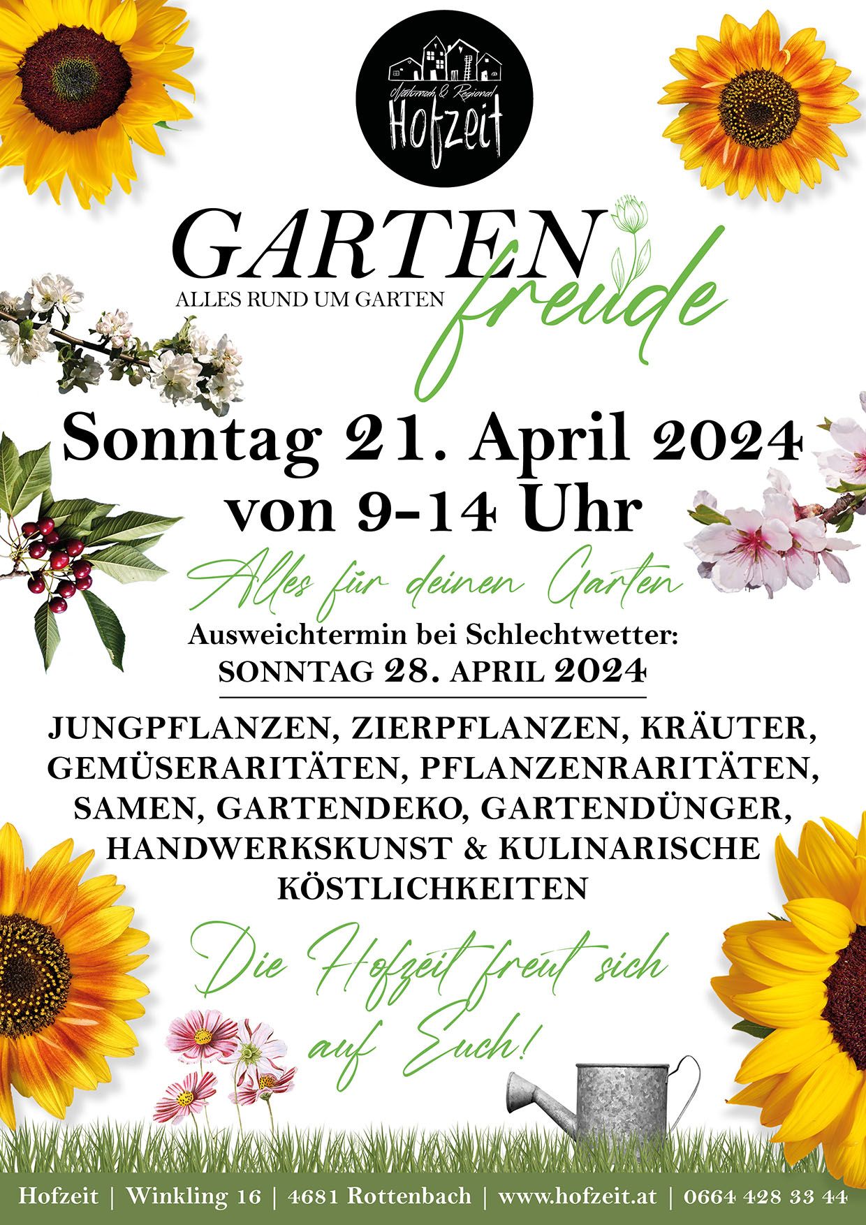 Hofzeit Gartenfreude, Pflanzen & Kunsthandwerksmarkt 2024