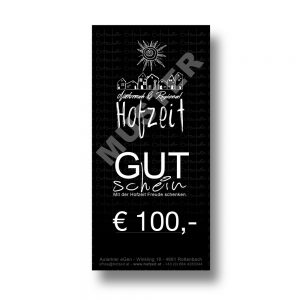 Hofzeit Wertgutschein 100 Euro